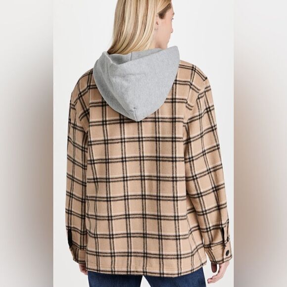 🔥🔥 Munthe READING JACKET OUTERWEAR Coat Insulated flannel Shacket Size 34 - Picture 16 of 16